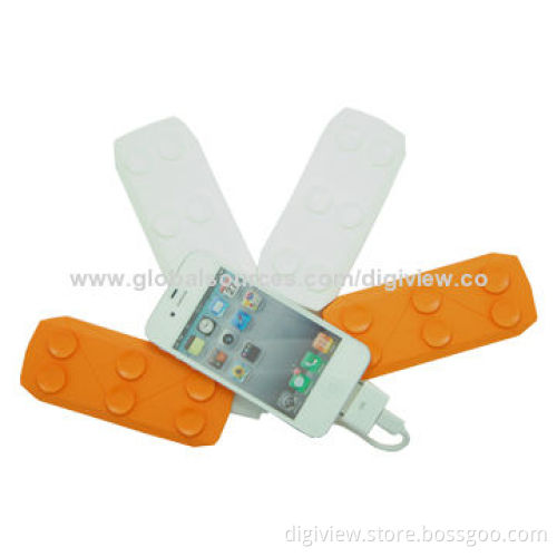 Special Design Silicone Suction Cup, 3,000mAh Polymer Power Banks for iPhone 4 and 5, Samsung